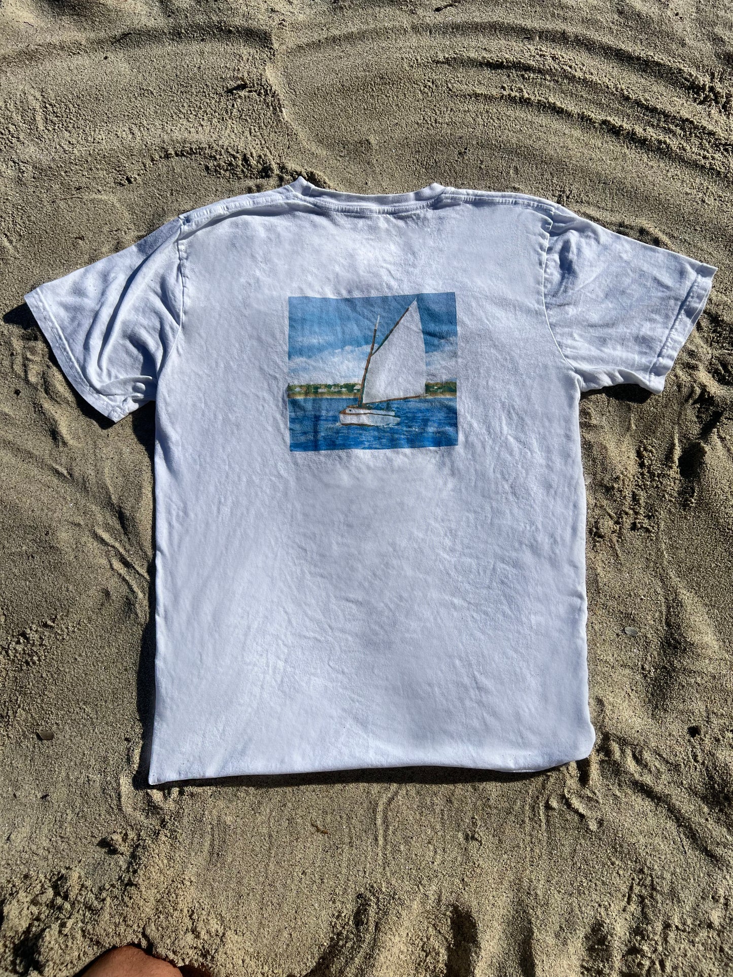 American Artist Line Cat Boat T-Shirt